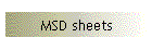 MSD sheets